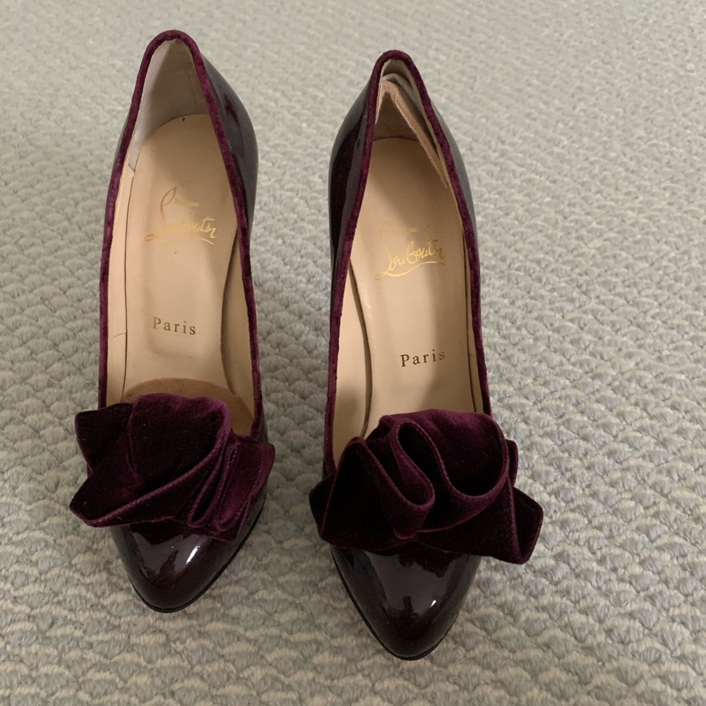 Christian Louboutin velvet heels